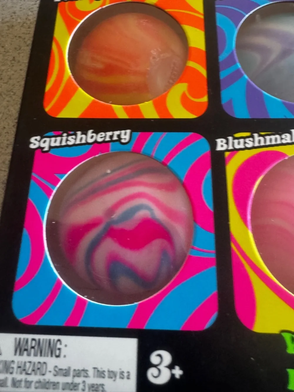 New Nee Doh teenie Swirl 4 Pack Whirly Twirly Doh-Filled Balls Squishy Fun